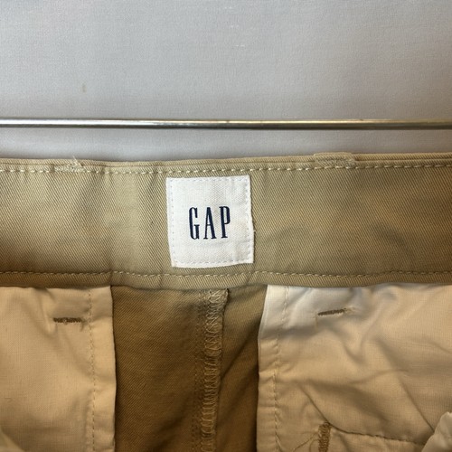 NWT Gap Pants Mens 31x28 Beige Khaki Straight Chino Mid Rise Flat Front - Picture 5 of 21