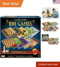 Timeless 100 Games Collection - Perfect for Game Nights & Family Gatherings