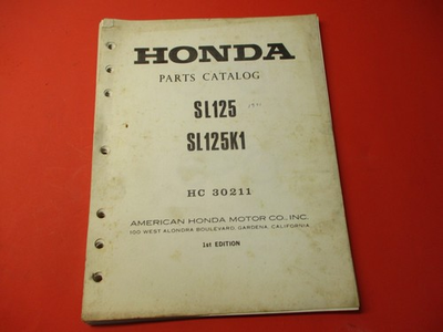 #ad #ad OEM ORIGINAL HONDA PARTS CATALOG MANUAL 1971 1972 SL125 $39.99