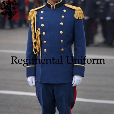 Soviet Marshal Parade Uniform, Ceremonial Officer Parade Royal Blue Wool Tunic