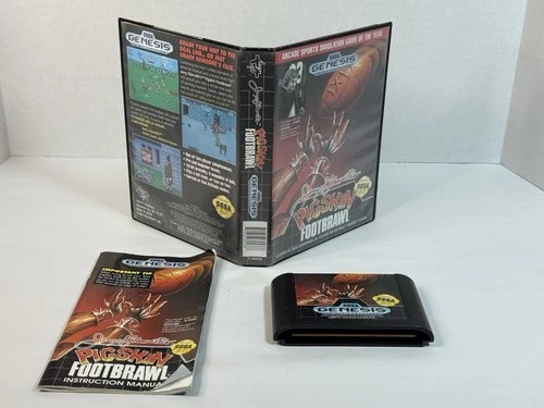 Sega Genesis Jerry Glanville's Pigskin Footbrawl CIB w/Manual Tested Working