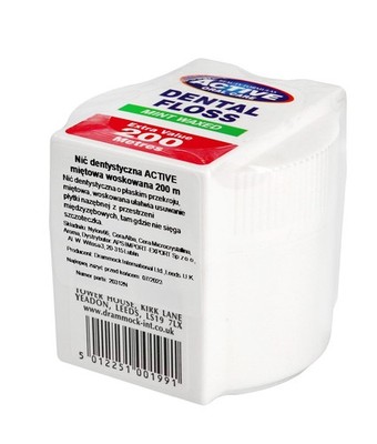 Beauty Formulas ACTIVE Mint Gewachste Zahnseide 200 m