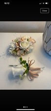 Corsage And Buttonhole Set Nude And Ivory