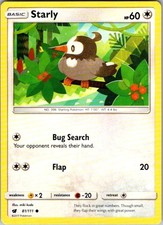 Pokemon SM - Crimson Invasion Starly 81/111 NM