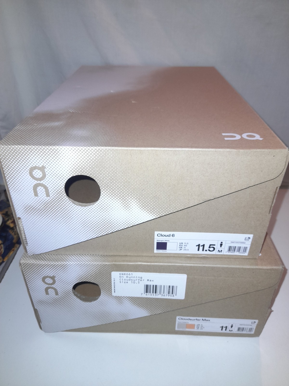 Cloud 6 & Cloudsurfer Max Empty Shoe Boxes Sizes … - image 1