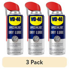 WD-40 Specialist Dry Lube Long-Lasting Lubricant Smart Straw Spray 10 oz x3 Pack