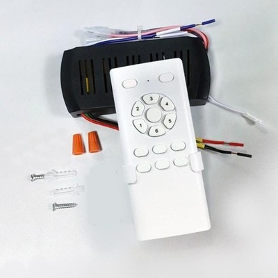 Black White Remote Control Ceiling Fan Kit 1 Set DC Output Ceiling Fan Receiver！