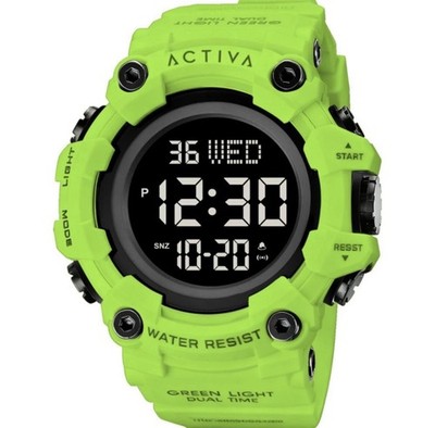Activa Kadron X  Digital Men s Watch - 53mm, Green (ACW1968-009) New!!