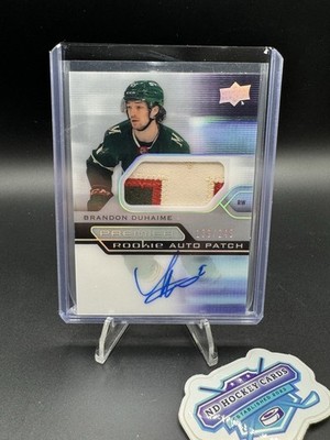 2021-22 UPPER DECK PREMIER ROOKIE AUTO PATCH #AR-BD BRANDON DUHAIME /249