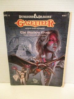 TSR Dungeons & Dragons GAZETTEER GAZ 13 THE SHADOW ELVES #9287 NO MAP