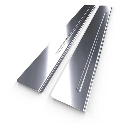 Seuils de porte voiture en acier pour BMW i3 I Hayon 3 portes 13-22 mat argent3 - Photo 1/4