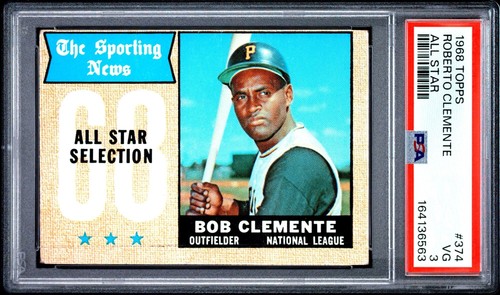1968 Topps Roberto Clemente #374 card