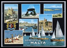 Postcard Mellieha / Marsaxlokk +++ Malta