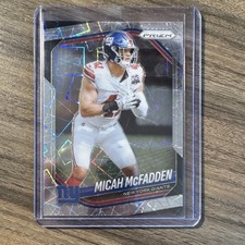 2023 Panini Prizm Lazer Football Prizm Micah McFadden #95 New York Giants NFL