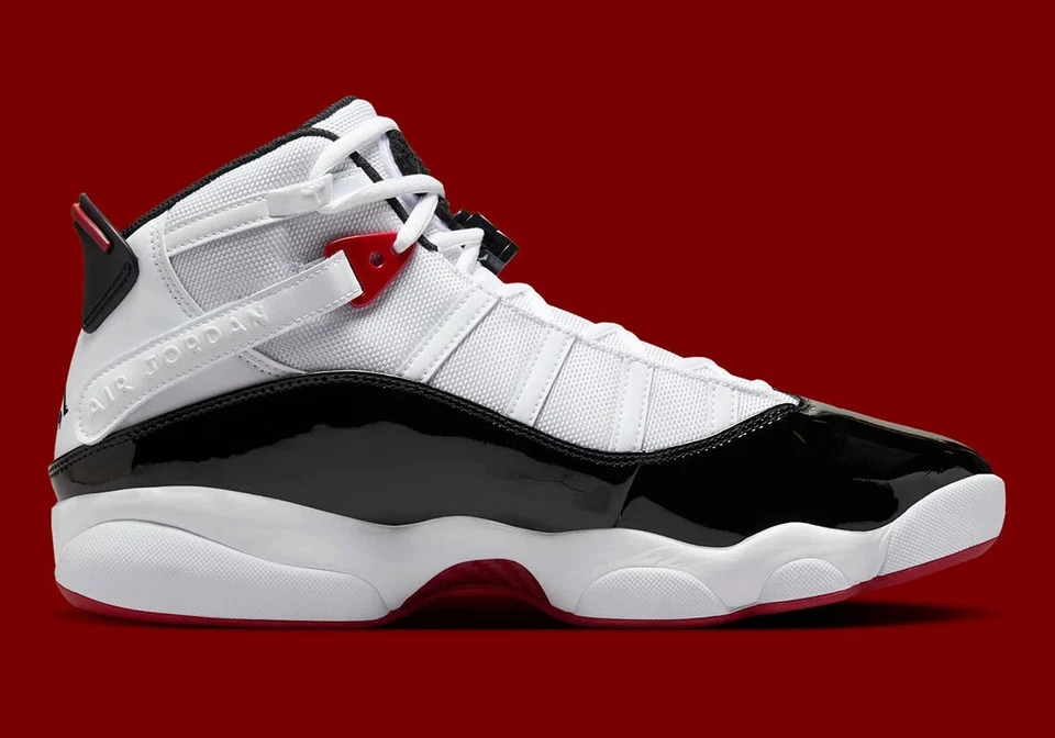 Jordan 6 Rings Men's Multi Size White/Black-Varsity Red 322992 164 Fast Shipping - Image 2 of 4