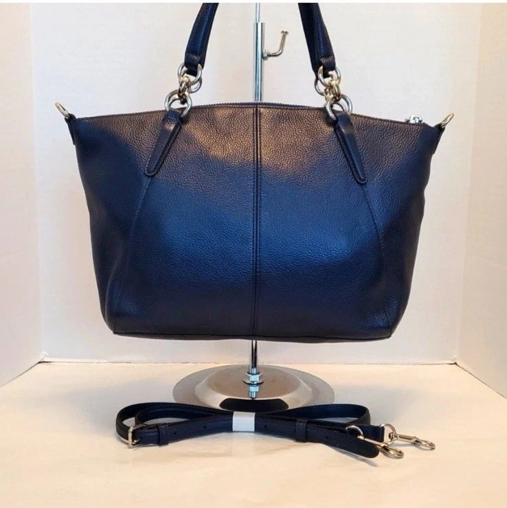 Coach Kelsey Large Soft Pebbled Leather Zip Tote  Double Handle Satchel #coach - Image 2 of 4