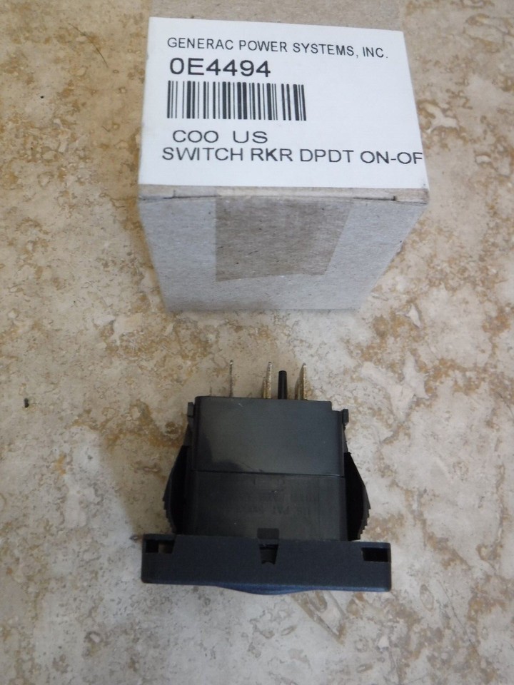 Generac Power Switch For Older Generators Rocker Switch DPDT ON-OFF-ON ...