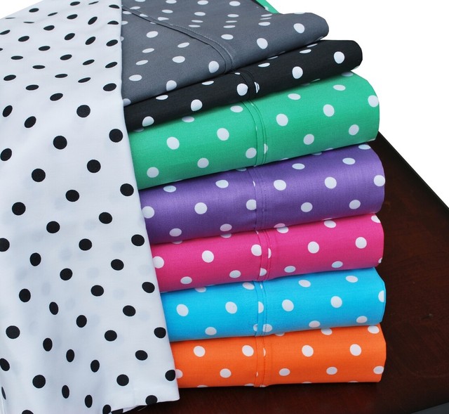 Fadfay Black And White Polka Dot Duvet Cover Set Soft And