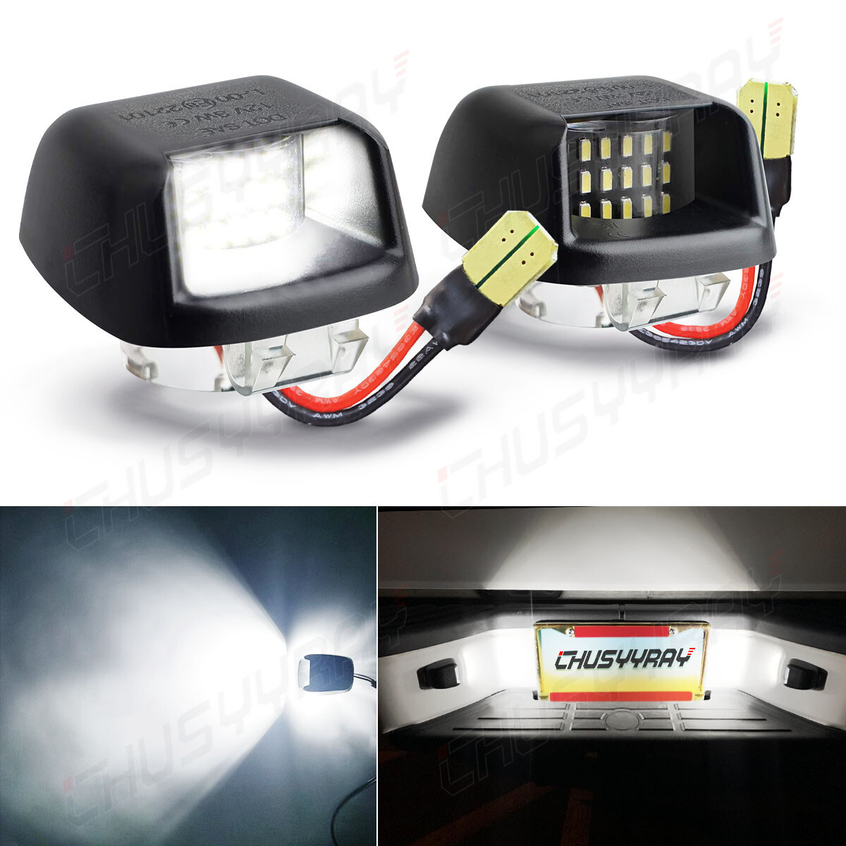 For 2007-2021 Frontier Titan Xterra Armada White LED License Plate