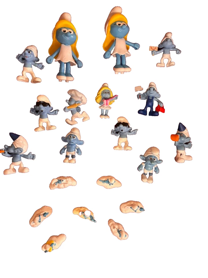 LOTE DE 20 PITUFOS. CADA MEDIO TIENE NOMBRE FIRMADO EN LA PARTE INFERIOR Foto 2 de 4