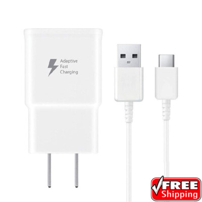 NEW Samsung Adaptive Fast Charger Type-C USB Cable Samsung Galaxy A11  White - Main Image