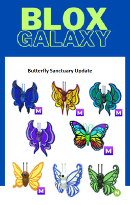 Butterfly Sanctuary - Seafoam - Violet - Prismatic Butterfly  - Adopt your pets