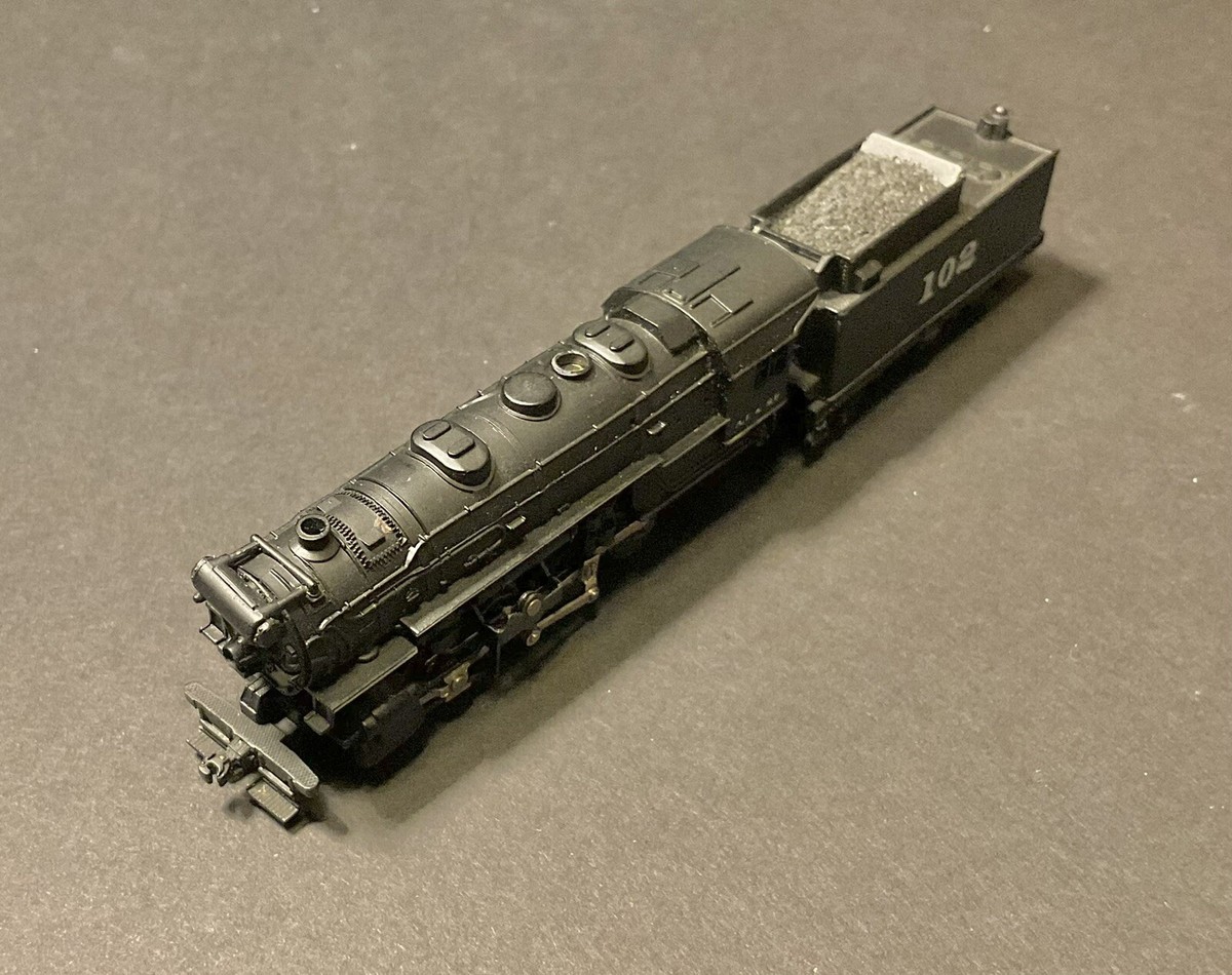 Atlas n scale 0-8-0 steam locomotive and tender AT&SF # 102 | eBay