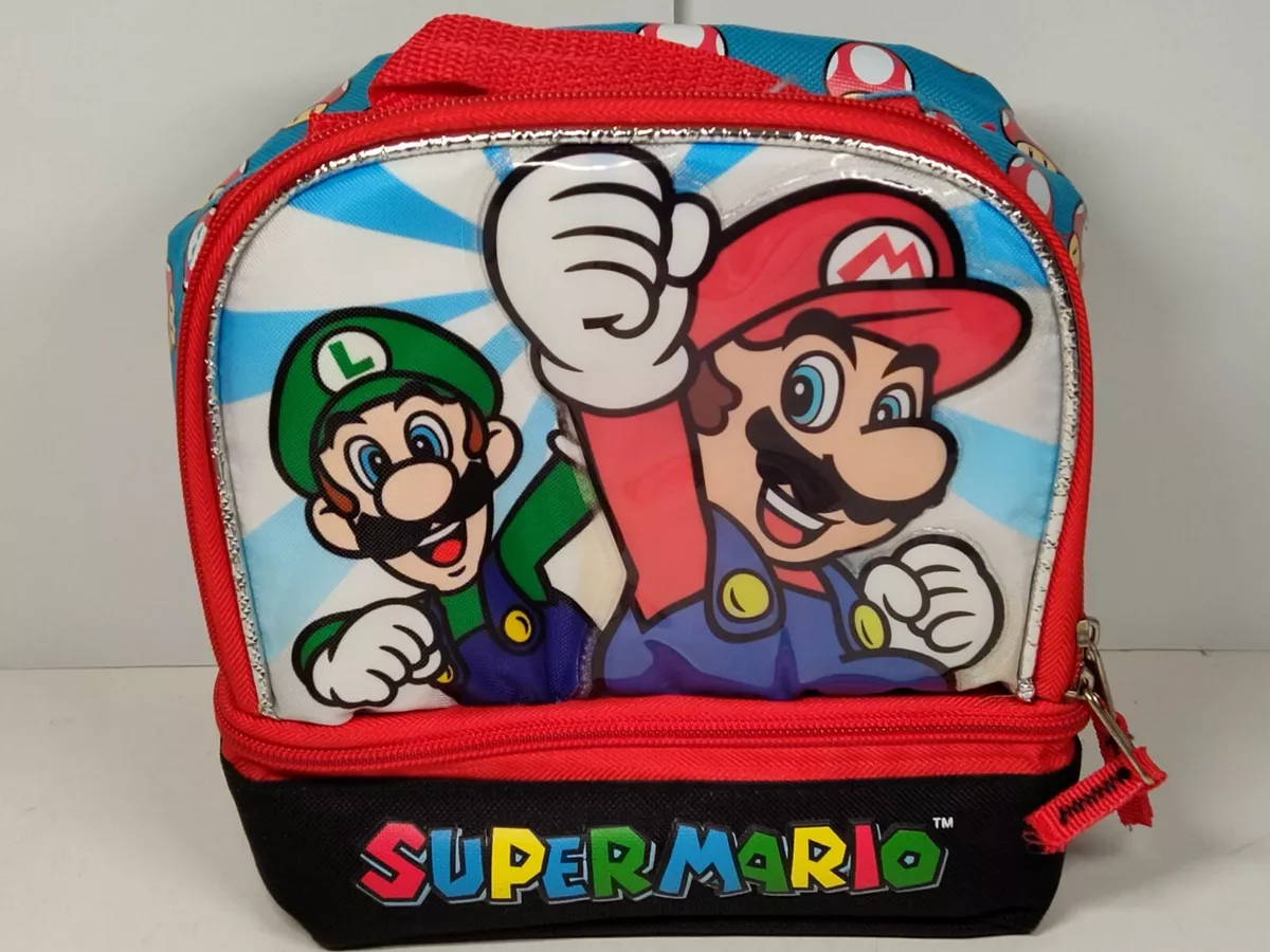 Super Mario & Luigi Lunchbox, Dual Compartment Lunch Bag