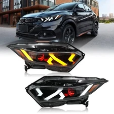 Red Devil Eye LED Headlights For Honda HRV 2019-2022 High/Low Beam Headlamp Pair