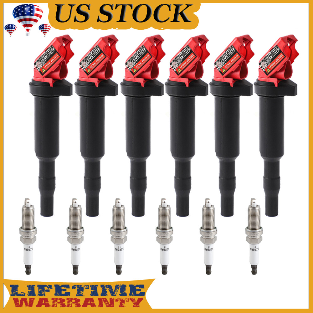 6 Ignition Coil  6 Spark Plug For BMW 325i 328i 335 525 528 530 535 0221504470