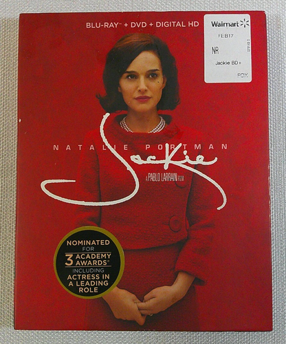 Jackie (Blu-ray w/ Slipcover, 2016) Natalie Portman - New / Sealed!!