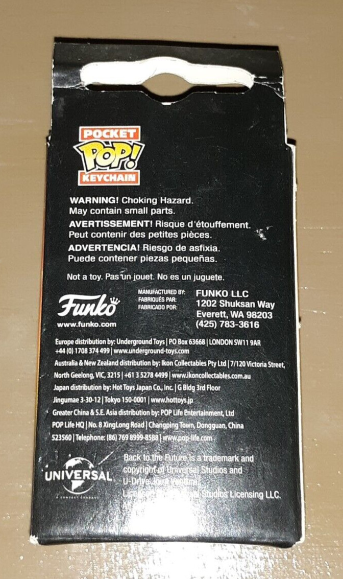 Funko Pocket Pop Keychain Back to the Future II Marty McFly on Hoverboard NEW