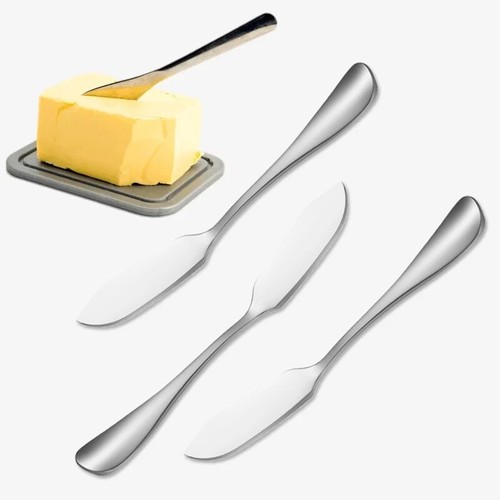 Stainless Steel Butter Cheese Knife Spatula Jam Bread Spreader Cake Dessert 1Pc