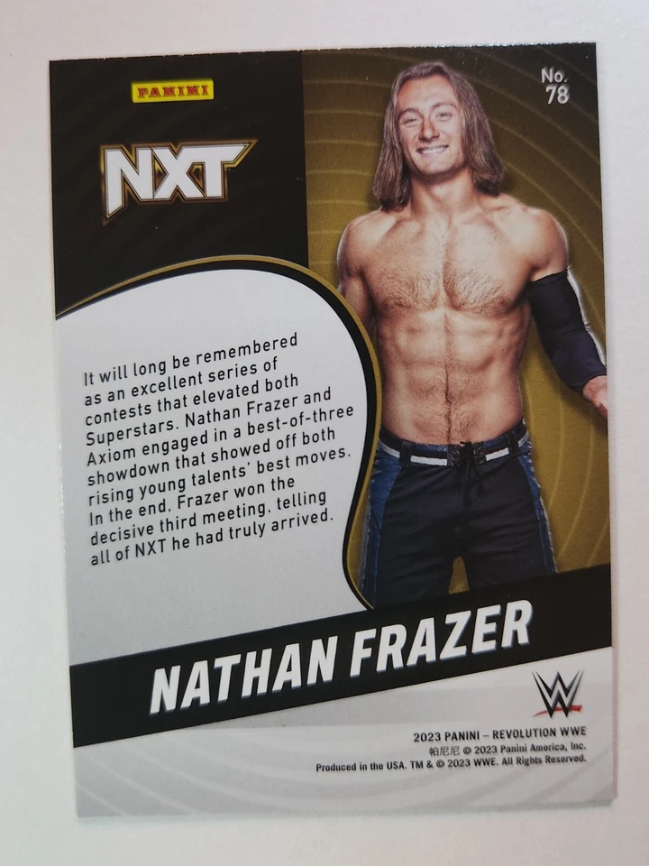 2023 Panini WWE Revolution - #78 NATHAN FRAZER - Image 2 of 2