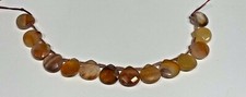 Genuine Carnelian Gemstone Beads Briolette Beads, 8" Strand CHECK OUT THIS PRICE