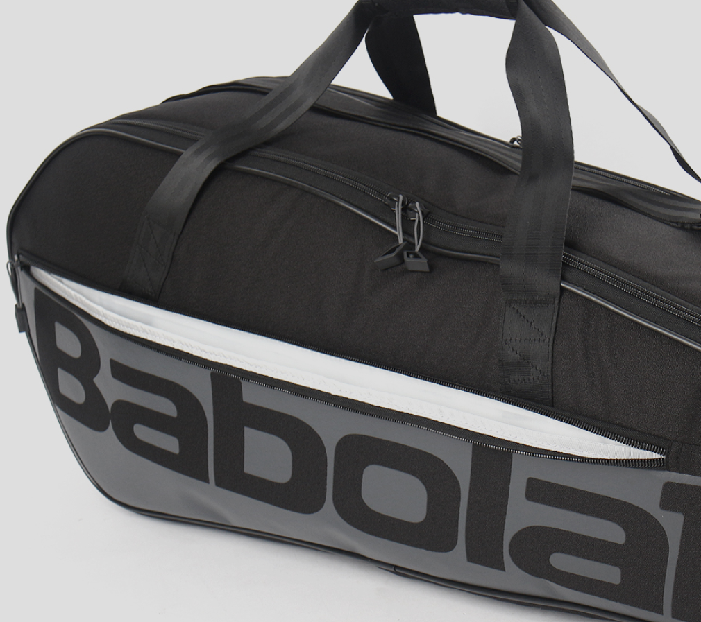 Sac Babolat Pour Raquette De Tennis – Noir Blanc – Léger 29x12 Cm – Occasion