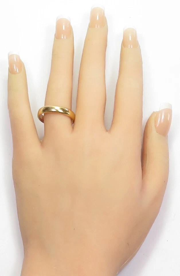 Estate Tiffany & Co 18KY 男女通用结婚戒指 尺寸 10 英国-T1/2 4.53 毫米 7 克 — 第 2/4 张图片