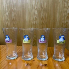 Suntory Special Penguin Tumbler Set Of 4 Novelty Retro Japan Limited Rare NEW