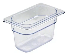 Cambro Camwear Regular Food Pan Clear .9 qt. 6.937" L x 4.25" W x 4" H | 1/Pack