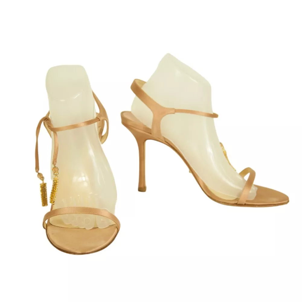 Champagne gold heels cheap