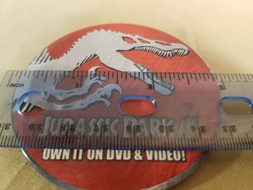 Jurassic Park III Button Promotional Pinback Badge Pin Movie 3" - Picture 10 of 12