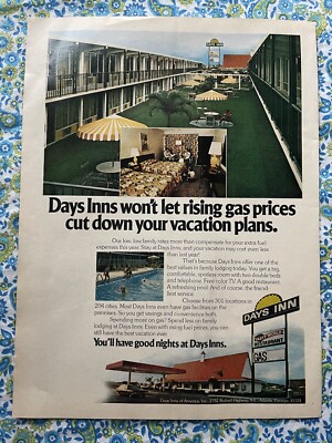 Vintage 1979 Days Inn Print Ad