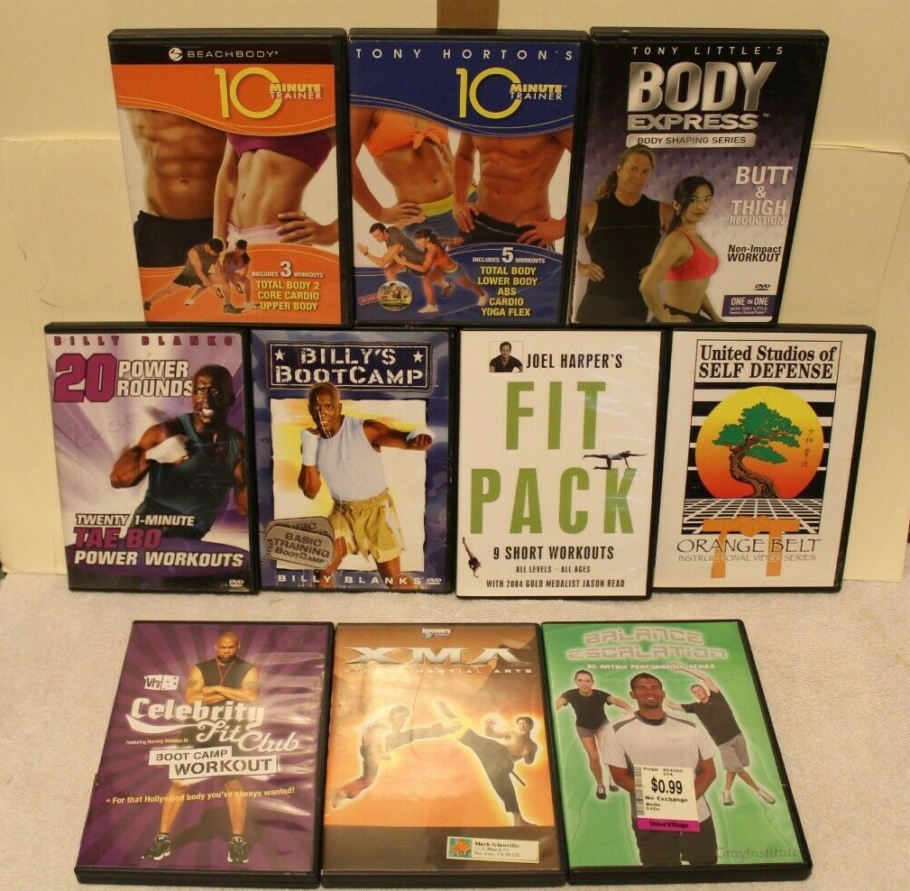 10 ACCEPTABLE workout DVDs Tae Bo Tony Horton orange belt Tony - Main Image
