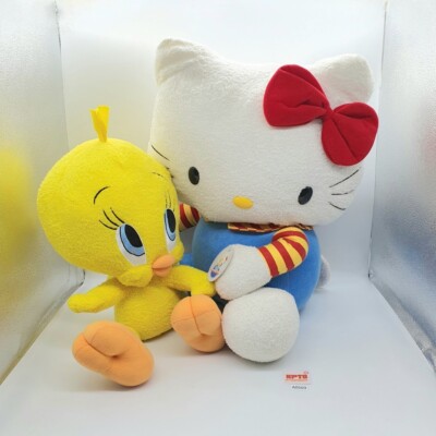 Hello Kitty & Tweety A569 Hello Kitty Sanrio License 2004 Plush 18'' TAG Doll Jp