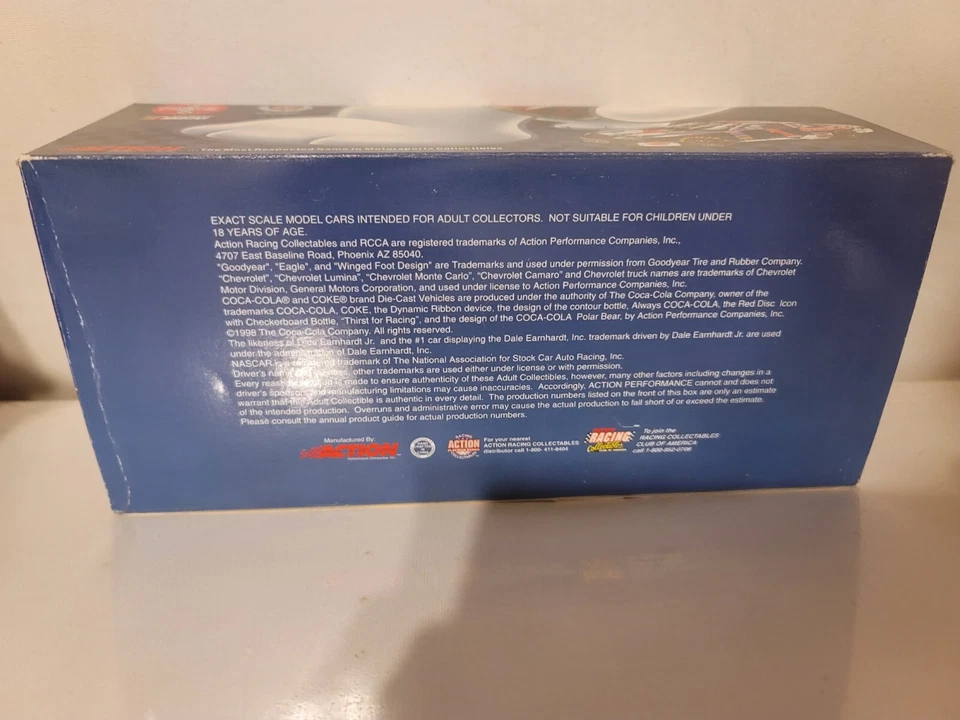 Action DALE EARNHARDT JR POLAR BEAR 1998 Coca-Cola LIMITED EDITION SEALED! - Image 2 of 4