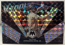 Fernando Tatis Jr. 2022 Panini Mosaic V Tool Silver Mosaic Prizm SP #VT-4 Padres