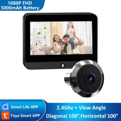 Tuya Smart Life Home Digital Viewer Peepholes Door Eye WiFi IR No Red Exposure