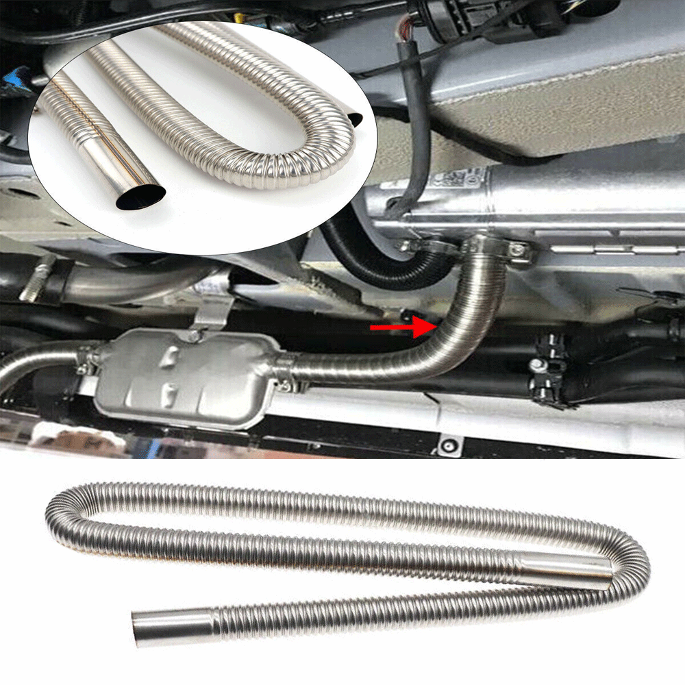 24mm Upgraded Exhaust Pipe Silencer Muffler For Car Air Diesel Parking