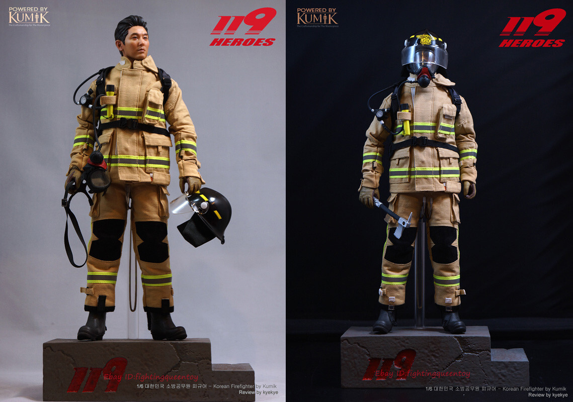 KUMIK KMF23-F02 Firefighter Joo Ji Hoon 1/6 Action Figure Model