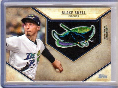 Blake Snell, 2019 Topps Logo Patch Card #RHLP-BS, Tampa Bay Rays, (EL) - Picture 1 of 2